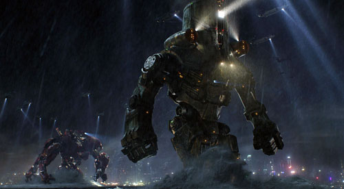 Think it would be cool to see the Chinese Jaeger's triple blades cut through kaiju? Me too! That never happens.