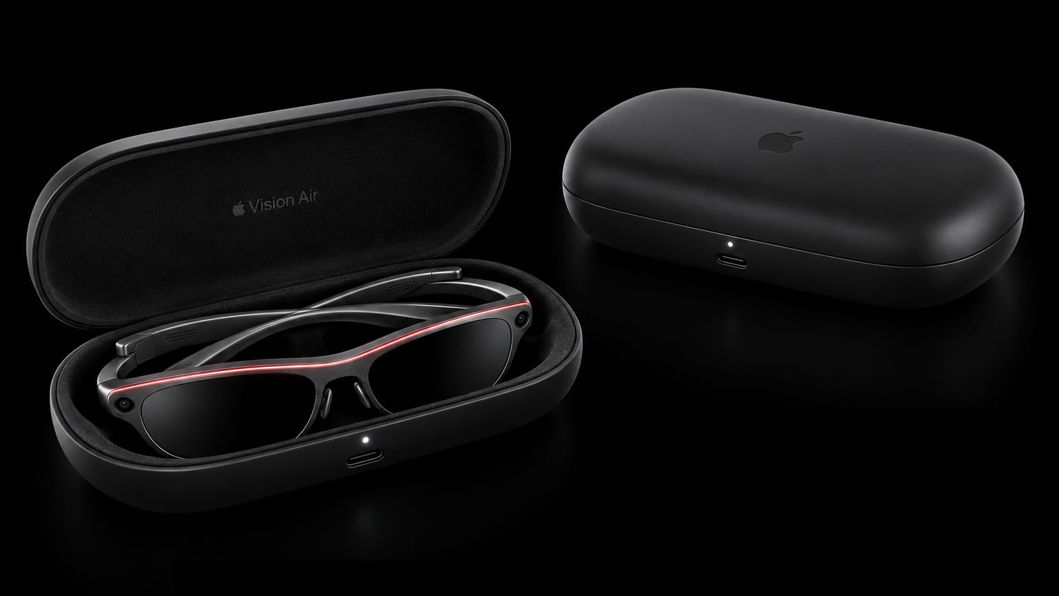 Vision Air in its charging case