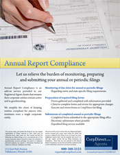 Annual Report Compliance flyer